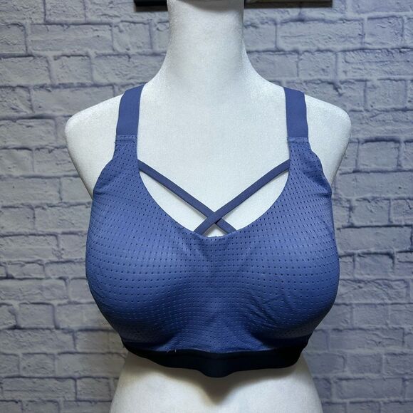 Victoria's Secret Other - Victoria Secret Lightweight Sport Bra 36DD Strappy Front Cross Back Adjustable